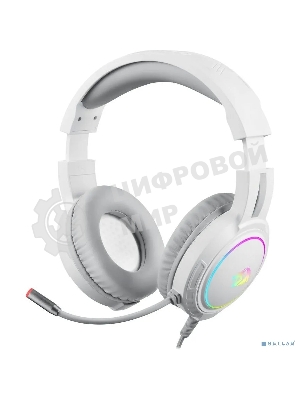 Гарнитура Redragon Mento белый, проводная, USB / 2 x mini jack 3.5 мм, подсветка