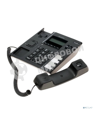 Телефон проводной Alcatel T56 черный АОН, Display, Flash, Recall, Wall mt.