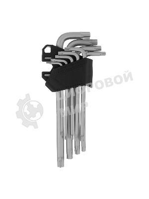 Набор ключей имбусовых Torx-Tempered Сибртех TT10-50, CrV, 9 шт., удлиненные