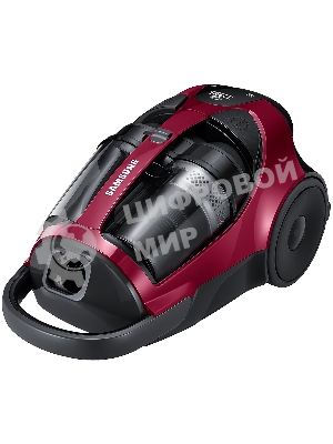 Пылесос Samsung VCC8837V3P фиолетовый, 430/2200 Вт, уборка сухая, пылесборник контейнер, 2 л