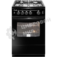 Плита газовая Лысьва ГП 400 М2С -2у черный, конфорок 4 шт, духовка 57 л, 50 см x 84 см x 60 см