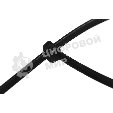 Хомут-стяжка кабельная нейлоновая Rexant 400 x7,6 мм, черная, упаковка 100 шт.