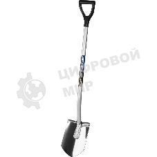 Штыковая лопата Зубр Артель-НС из нержавеющей стали с рукояткой 39407_z01