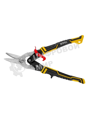 Ножницы по металлу Denzel 270 мм, прямой и левый рез,сталь-СrMo, трехкомп.рук-ки