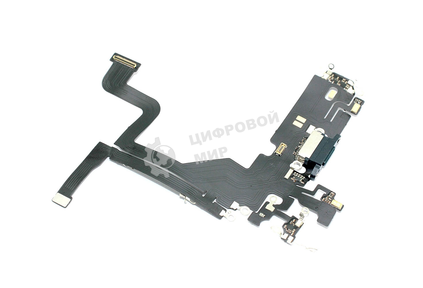 Шлейф с разъемом зарядки и микрофоном для Apple iPhone 13 Pro, синий