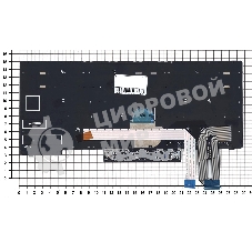 Клавиатура для ноутбука Lenovo ThinkPad E480 E485 черная с серебристой рамкой