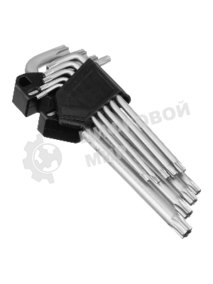 Набор ключей имбусовых Torx-Tempered Сибртех TT10-50, CrV, 9 шт., удлиненные