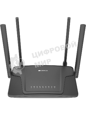 Двухдиапазонный Wi-Fi 6 маршрутизатор AX1500, 1x1000Base-T WAN, 3x1000Base-T LAN, 4 внешние антенны 5 dBi