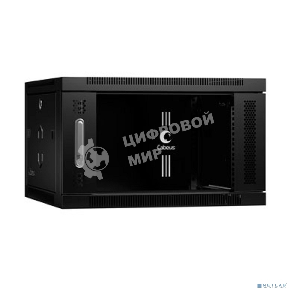 Шкаф телекоммуникационный Cabeus SH-05F-6U60/45-BK настенный 19