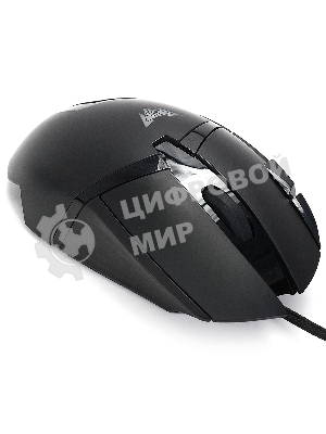 Мышь проводная Crown CMGM-901 черный, 4800 dpi, USB, кнопки - 8