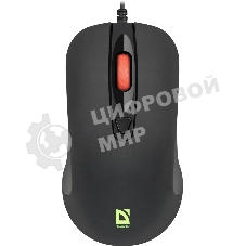 Мышь проводная Defender Ultra Classic MB-280 черный, 1200 dpi, USB, кнопки - 4