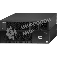 Источник бесперебойного питания Smart-Save Online SRT Systeme Electric 6000 ВА, конвертируемый форм-фактор 5U, 230 В, 1:1, клеммный вход/выход, SmartSlot, LCD, USB HID, SNMP карта, параллельное резервирование, версия с возможностью увеличения времени автономии, 2 кор.