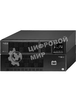 Источник бесперебойного питания Smart-Save Online SRT Systeme Electric 6000 ВА, конвертируемый форм-фактор 5U, 230 В, 1:1, клеммный вход/выход, SmartSlot, LCD, USB HID, SNMP карта, параллельное резервирование, версия с возможностью увеличения времени автономии, 2 кор.