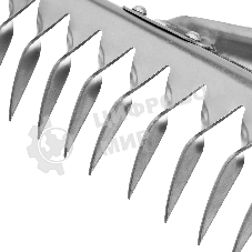 Грабли Сибртех 12-зубые витые, 290 мм, нерж. сталь, без черенка