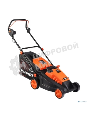 Газонокосилка электрическая PATRIOT PT 1639E бесщеточный, 38см, 1600Вт, трав комби 50л, 20-65мм 5 уровней