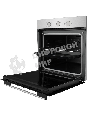 Духовой шкаф электрический Kuppersberg HF 603 BX 60 см, 80 л, High-Tech, 6 режимов, паровая очистка, черный + нерж. сталь