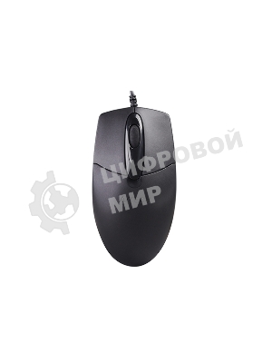 Мышь проводная A4Tech OP-720 черный, 1200 dpi, USB, кнопки - 3