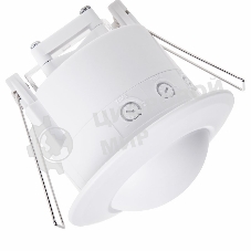 Датчик движения Rexant точечный микроволновый ДДТМ 01, 360°, 1200 Вт, 10-2000 Лк, 3-10 м, 10-900 сек.