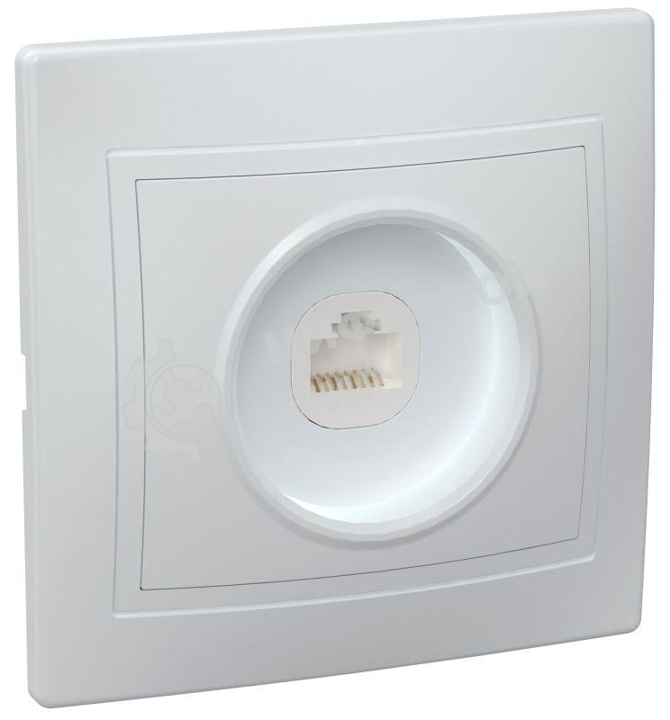 Розетка IEK EKK10-K01-DM РК10-КБ 1местн. комп. КВАРТА (белый)