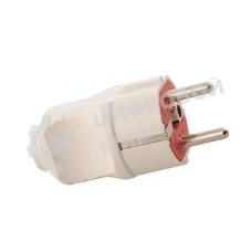 Вилка электрич. с заземл. UPS бел. Lezard 715-0501-605