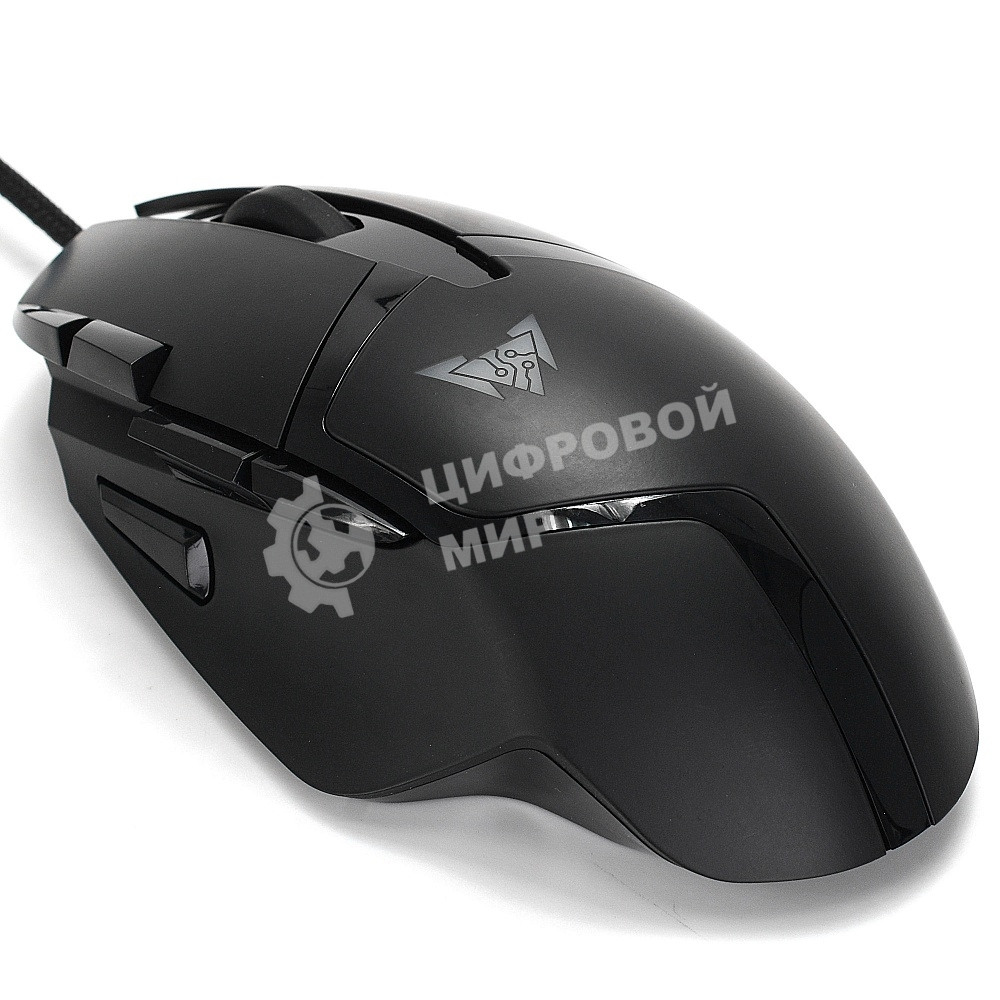 Мышь проводная Crown CMGM-901 черный, 4800 dpi, USB, кнопки - 8