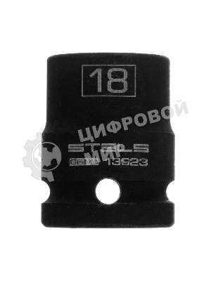 Головка ударная шестигранная Stels 18 мм, 1/2
