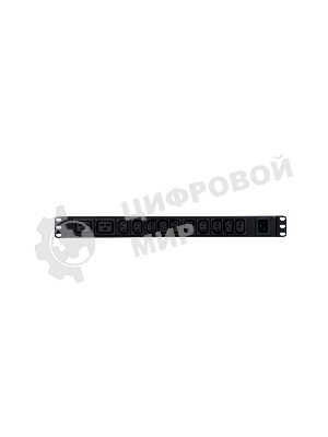 БРП Uniprom, управляемый, 1U, 240В, 1Ф, 16A, 10xC13 2xC19, 2м кабель, IEC320 C20
