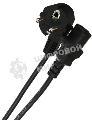 Кабель компьютер-розетка 220V (EURO) VDE 3G0,75мм2 VCOM CE021-CU 1,8 м
