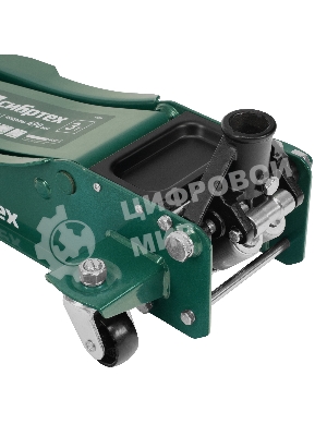 Домкрат гидравлический подкатной Сибртех, 3 т, 85-490 мм, быстрый подъем, низкий подхват, проф.