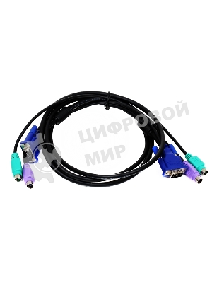 Переключатель D-Link DKVM-CB Кабель KVM длиной 1,8 м с разъемами PS2