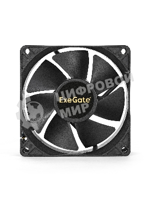 Вентилятор для корпуса ExeGate ExtraPower EP08025S2P черный, 80 мм, 2800 об/мин, 29 дБ, 2 pin