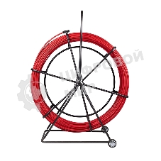 Протяжка кабельная Rexant (УЗК в тележке), стеклопруток d=11,0 мм, 50 м красная