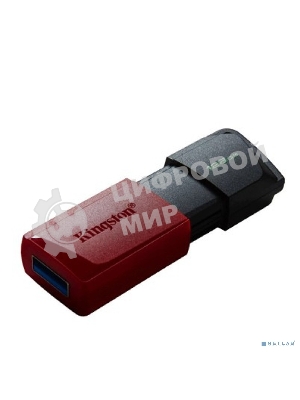 Флешка USB Kingston DataTraveler Exodia M (DTXM/128Gb), 128Gb, USB 3.2 Gen 1, R/W 150/60, черный/красный