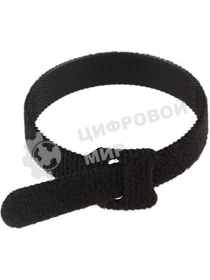 Хомут–липучка многоразовый Rexant 230х13 мм, черный (упак. 12 шт.)