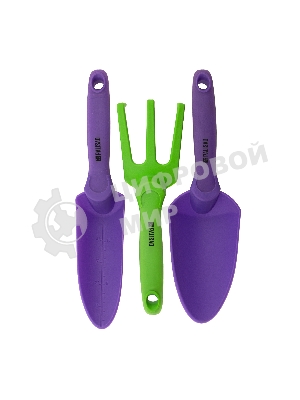 Набор садового инструмента Palisad пластиковый, гелевые рукоятки, 3 предмета, NYLON SOFT