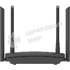 Двухдиапазонный Wi-Fi 6 маршрутизатор AX1500, 1x1000Base-T WAN, 3x1000Base-T LAN, 4 внешние антенны 5 dBi