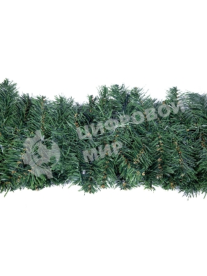 Еловый шлейф Neon-night искусственный 2,7 м Теплое белое свечение 80 LED