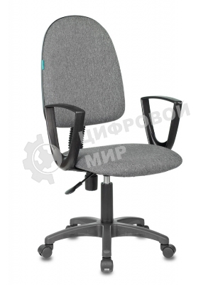 Кресло Бюрократ CH-1300N/3C1 серый, экокожа, 120 кг, механизм качания