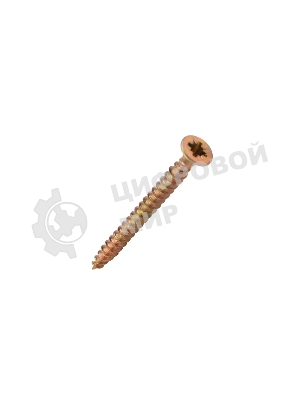 Саморез универсальный Kranz 3х35, желтый цинк, короб (200 шт./уп.)