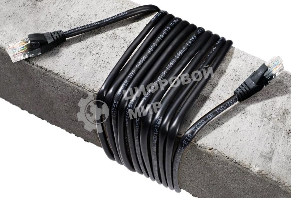 Патч-корд литой AOpen ANP511 2M BK UTP cat.5е 2м черный