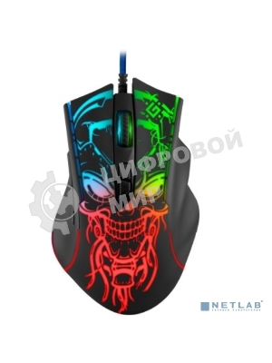 Мышь проводная Defender Bulletstorm GM-928 черный, 7200 dpi, USB, кнопки - 7