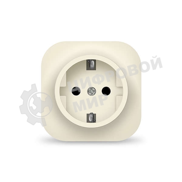 Розетка 1-м ОП 16А IP20 с заземл. сл. кость IONICH 1433
