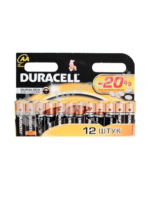 Батарейка DURACELL LR6-12BL BASIC (12 шт. в уп-ке)