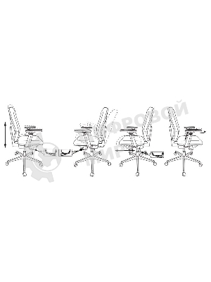 Кресло компьютерное Бюрократ CH-545/LUX черный 38-418 крестовина алюминий