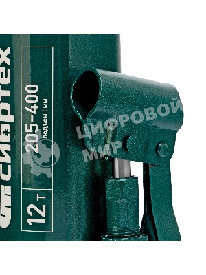 Домкрат гидравлический бутылочный Сибртех, 12 т, 205-400 мм