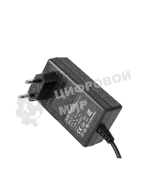 Блок питания Gembird NPA-AC33, 24В/2А, 48Вт, 1 штекер 5.5х2.5мм, черный