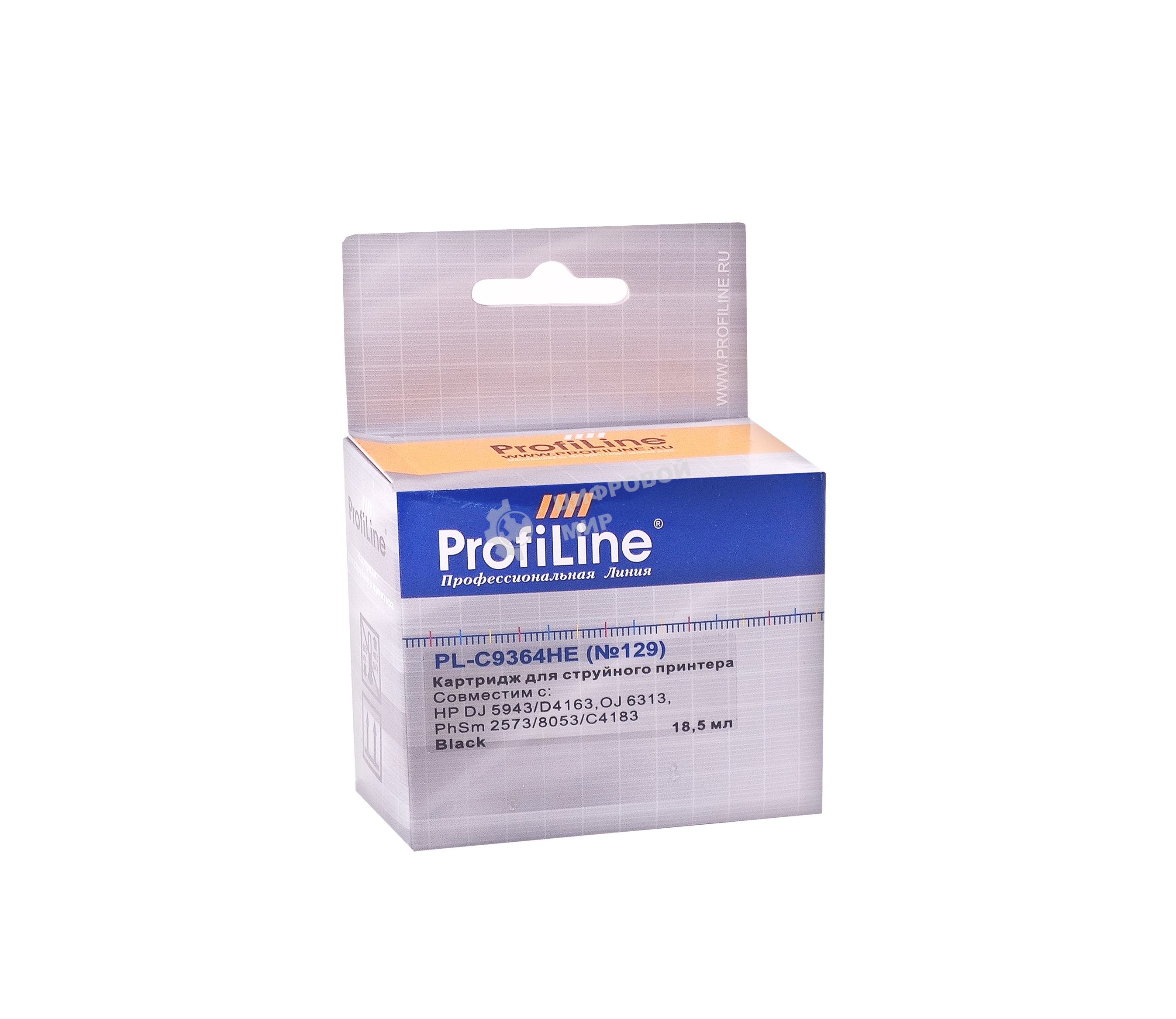 Картридж струйный ProfiLine PL-C9364HE №129 для принтеров HP DJ 5943/D4163/OJ 6313/PhSm 2573/8053/C4183 Black пигмент