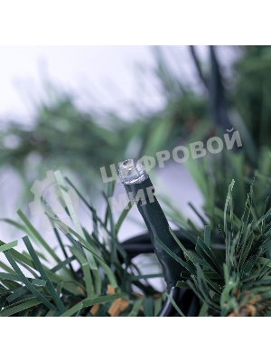 Еловый шлейф Neon-night искусственный 2,7 м Теплое белое свечение 80 LED