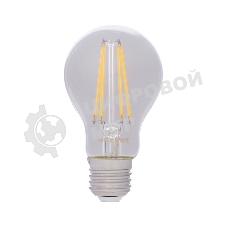 Лампа светодиодная филаментная Rexant Груша A60 9.5 Вт 1140 Лм 4000K E27 диммируемая, прозрачная колба