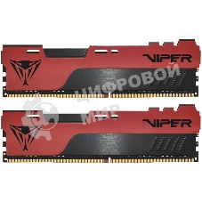 Оперативная память Patriot Viper Elite II, DDR4, 32GB (1x32 GB), 3200 MHz, CL18, DIMM, радиатор, красный, черный
